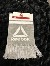 New Reebok Rally Scarf Gray / White With Logo