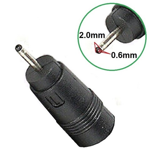 x2 DC Power 2.0x0.6mm Male Plug to 5.5x2.1mm Female Jack Adapter Connector (L) - Picture 7 of 7