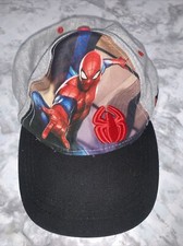 Marvel Spiderman Hat Cap Kids Youth Size Adjustable Snapback Gray/Black