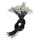 Evemodel 20pcs Pre-wired Warm White Smd Led 3528 Light Lamp Set 12V Dd00Wm