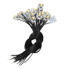 Evemodel 20pcs Pre-wired Warm White SMD LED 3528 Light Lamp Set 12V DD00WM