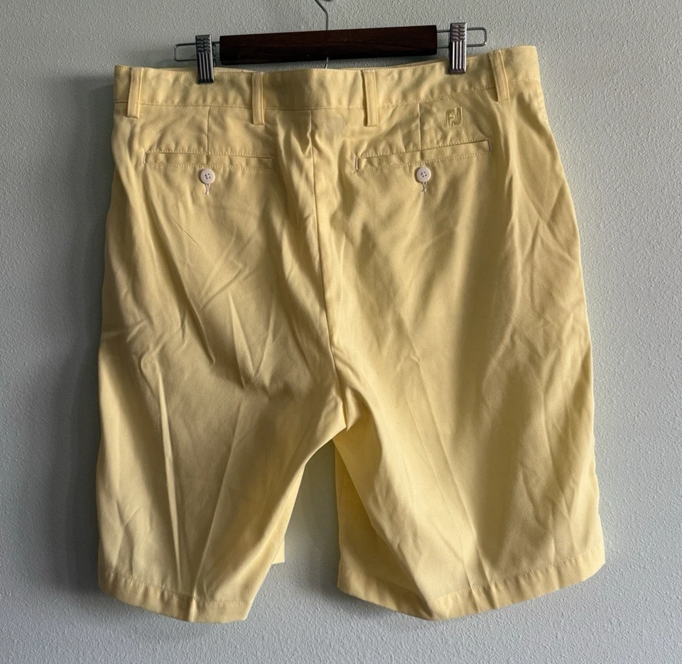 Мужские легкие шорты для гольфа FJ Footjoy Performance размер 36 плоские спереди нейлон - Изображение 2 из 4