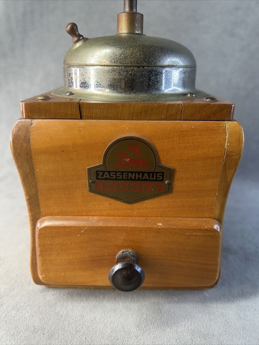 Rare Vintage German ZASSENHAUS Mokka Wooden Coffee Mill Rare Vintage German ZASSENHAUS Mokka Wooden Coffee Mill