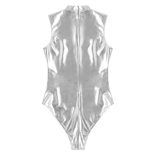 AU Women's Saucer Man Cosplay Costume Patent Leather Bodysuit Catsuit Halloween - Photo 44 sur 77
