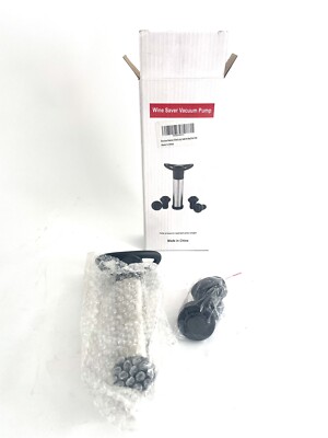 Home Vacuum Wine Saver Pump and 2 Wine Bottle Plugs Corks