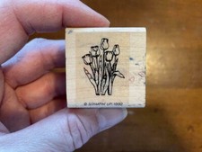 1992 Stampin Up Stamp Beautiful TULIPS FLOWERS Spring Perennials Garden