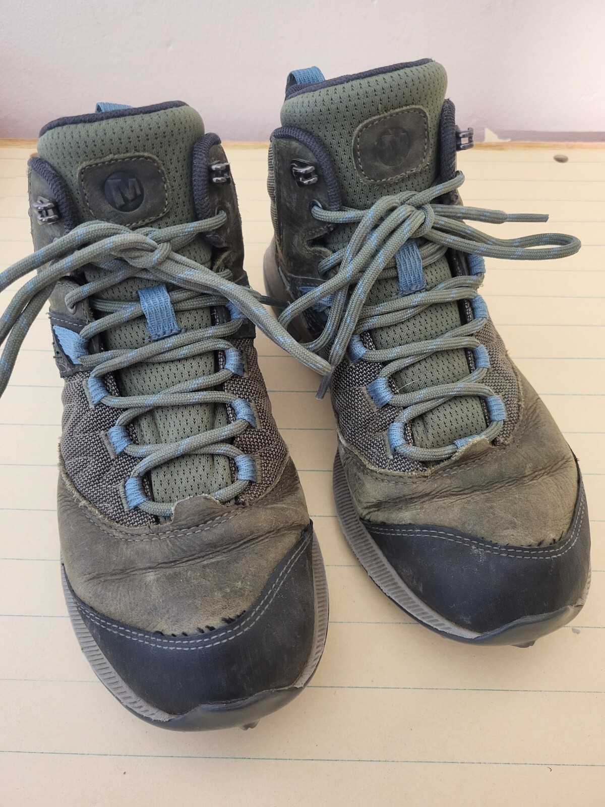 Merrell scarpe donna Zion 7 5 Mid impermeabili stringate oliva Vibram J99622