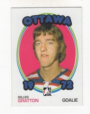 2009-10 IN THE GAME 1972 THE YEAR IN HOCKEY GILLES GRATTON OTTAWA NATIONALS #130