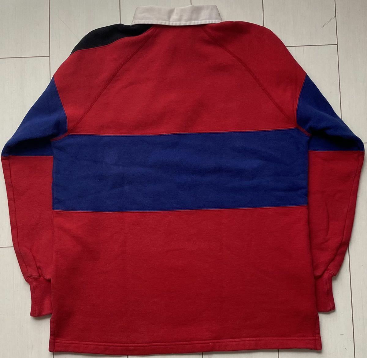 POLO USA Ralph Lauren 80s vintage cookie patch rugby shirt M POLO USA Ralph Lauren 80s vintage cookie patch rugby shirt M