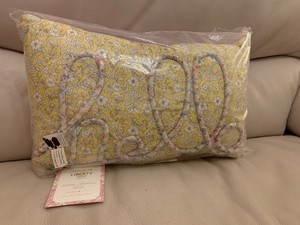 Pottery Barn Kids Liberty London Hello Pillow 11 X 17 New In