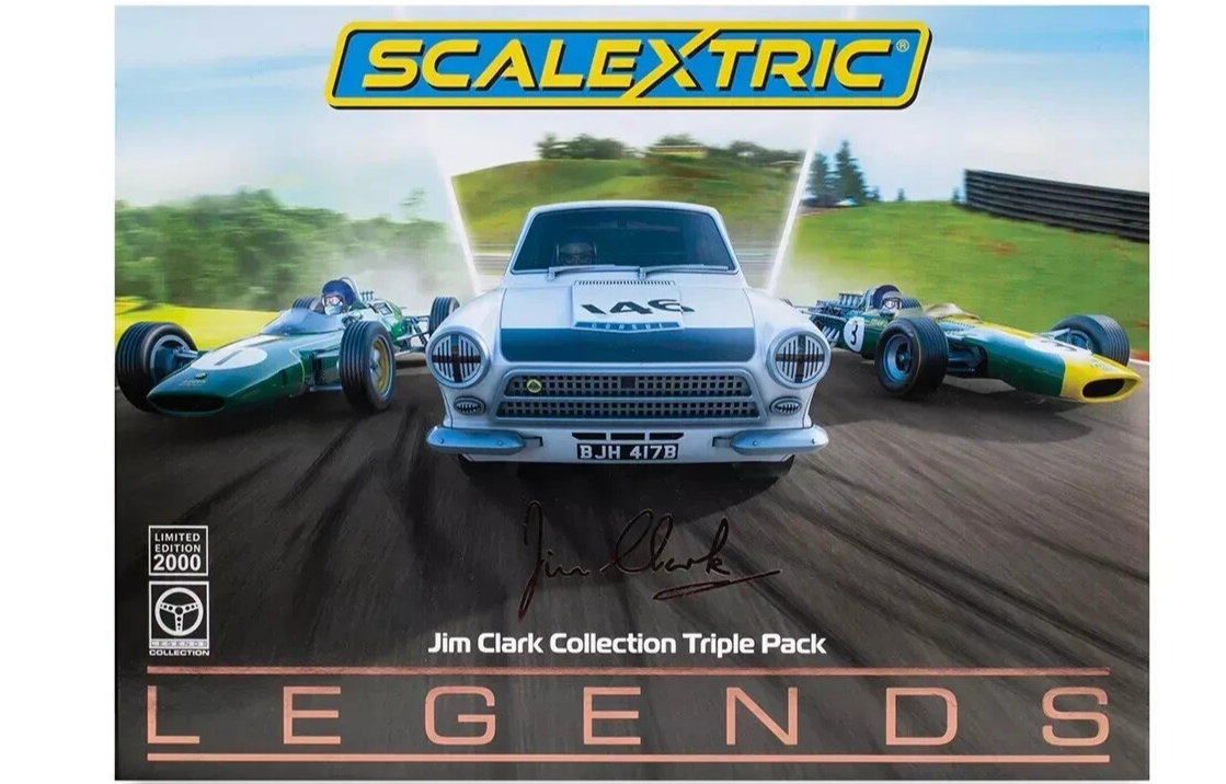 Scalextric - C4395A Jim Clark Collection Triple Pack Lotus and Ford Cortina -NEW