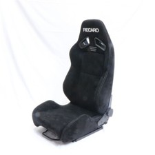 1pcs Recaro Car Seat Black Suede Pvc Bilateral Adjustment