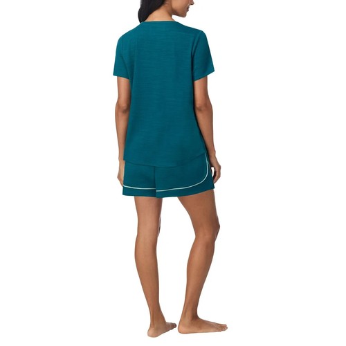 Carole Hochman Midnight Women's 3-pc PJ Set - TEAL (Select Size: XS-XXL) - Picture 4 of 9