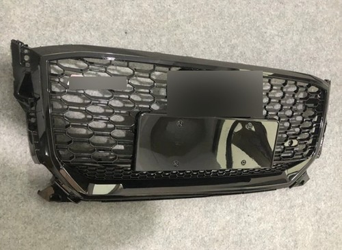 For Audi 2018 2019 2020-2021 Q2 RSQ2 Black Style Honeycomb Front Bumper Grille - Picture 4 of 5