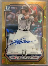 2026 Bowman Chrome Kevin McGonigle Chrome Prospect Auto Gold Lava Refractor /50 