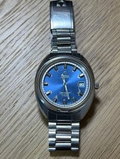 Omega Seamaster Cosmic 2000 Vintage Révision Bleu Argent Automatic Montre Hommes