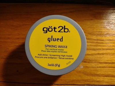 Got2b Glued Spiking Wax Add Shine Screaming High Hold for Vertical Styles 2 oz