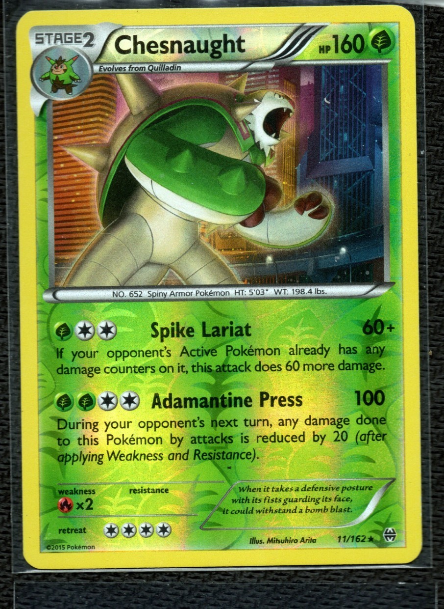 XY Breakthrough 11 Chesnaught Reverse Holo
