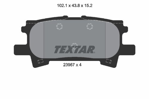 BREMSBELAGSATZ SCHEIBENBREMSE 2396701 FÜR TOYOTA HIGHLANDER/KLUGER LEXUS 2.4L - 第 2/6 張圖片