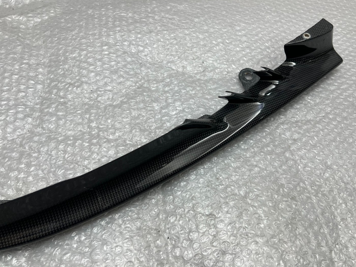2020-2024 FERRARI SF90 FRONT BUMPER LEFT SPLITTER SPOILER LIP CARBON FIBER OEM