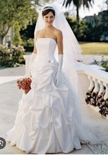 David's Bridal Wedding Gown And Veil