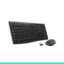 Logitech Wireless Keyboard & Mouse: USB-A Full Size, Mechanical Switch, Business