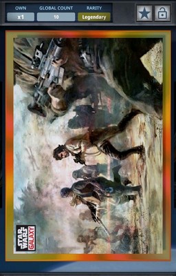 10cc REBELS CHROME GALAXY IREDESCENT ORANGE LEGENDARY Star Wars Card Trader