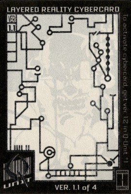 1993 Q Unit Layered Reality Promos #1.1 Layered Reality Cybercard