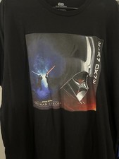 Chemise Star Wars adulte 2XL noire Dark Vador Obi-Wan Kenobi parcs Disney NEUVE