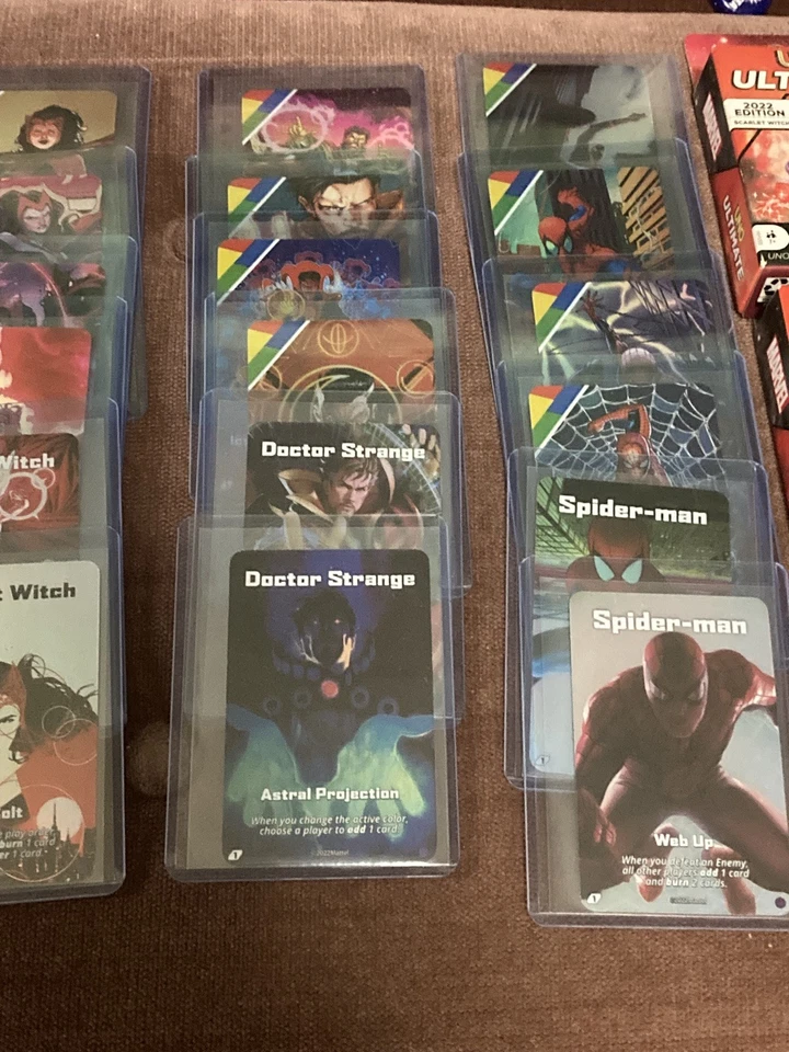 3- 2022 UNO Ultimate Add-Ons Miles Morales/ Spiderman/ Scarlet Witch w RARE FOIL - Image 3 of 4