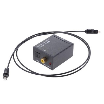 Digital Optical Coax Zum Analogen RCA-Audio-Konverter-Adapter Mit Faserkabel