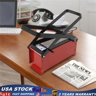 Manual Waste Paper Brick Maker Make Fuel By Pressing Newspaper, Waste Paper