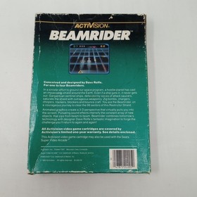 Beamrider (Intellivision) Cartridge, Manual, 1 Overlay, & Box
