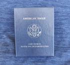 2008-W AMERICAN EAGLE 1-OZ .999 SILVER UNCIRCULATED COIN COA & OGP
