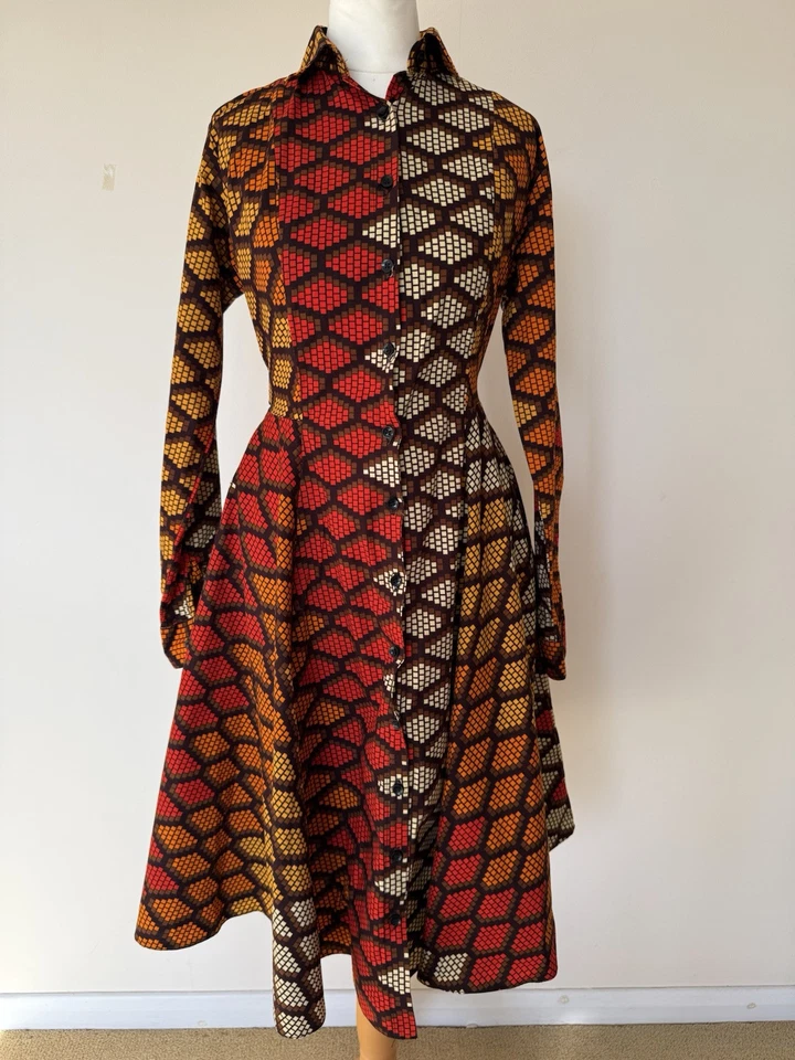 Vestido Para Mujer Estampado Africano Ocasión de Verano Fiesta Ankara 100% Algodón Vestido Foto 2 de 4