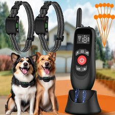 Wireless Dog Fence, 2 in 1 Electric Fence for Dogs with Smart Magnetic Chargi...