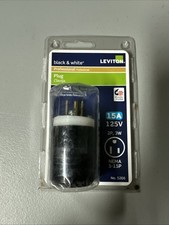 Leviton 15A 125V Plug with Grounding
