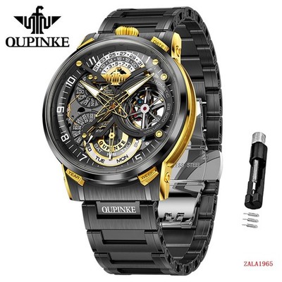 OUPINKE Luxury Men s Automatic Skeleton Watch, Designed by Simone Mazzucato