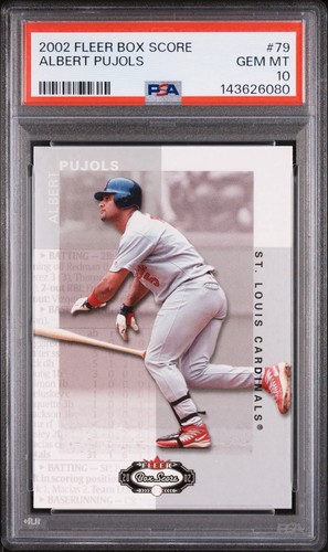 2002 Fleer Box Score #79 Albert Pujols PSA 10 Gem Mint St. Louis Cardinals 