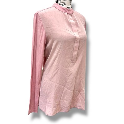 NWT MaxMara Size M Pink Colorblock Long Sleeve Jersey Top Max Mara $195