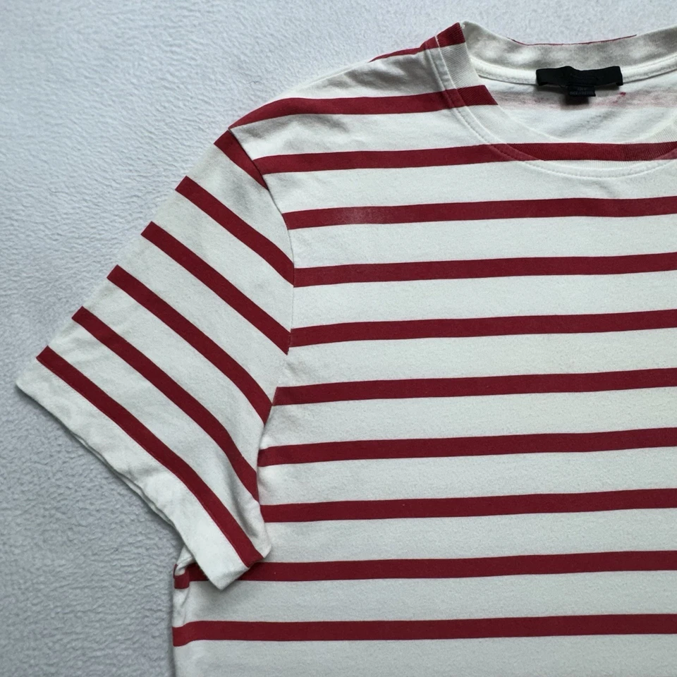 Camiseta listrada Alexander Wang vermelha branca DISPO A/W LTD Nova York 2016-17 média - Imagem 4 de 4