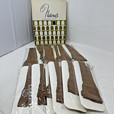 National  s Guaranteed Hosiery Vtg Knee Highs Neutral Beige One Sz 9-11 x 12 Pair