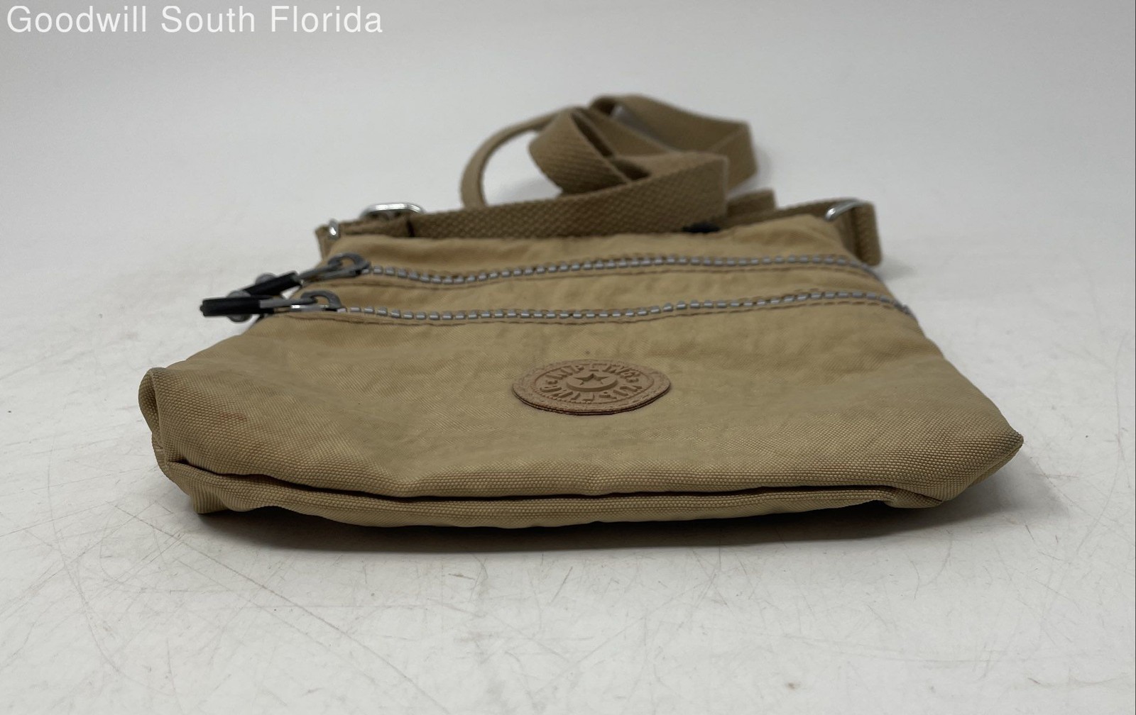 Kipling Womens Brown Adjustable Strap Triple Zip … - image 4