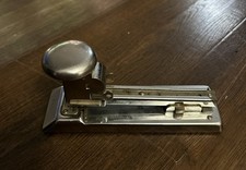 Vintage Pilot 402 Desk Stapler Heavy Duty Chrome Office Supply Stationery