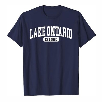 Vintage Lake Ontario Est 1660 American Patriot Men Women T-Shirt Size S-5XL