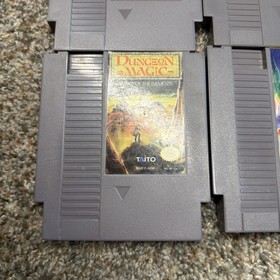 Nintendo NES Lot of 4 Dragon Warrior Dungeon Magic Kari Warriors Legacy Of The W
