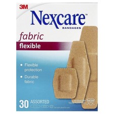 Flexible Fabric Bandages, Assorted, 30 Assorted Sizes