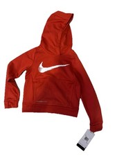 Nike Boys Therma-Fit Active Hooded Sweatshirt Gym Red Sz 4 New