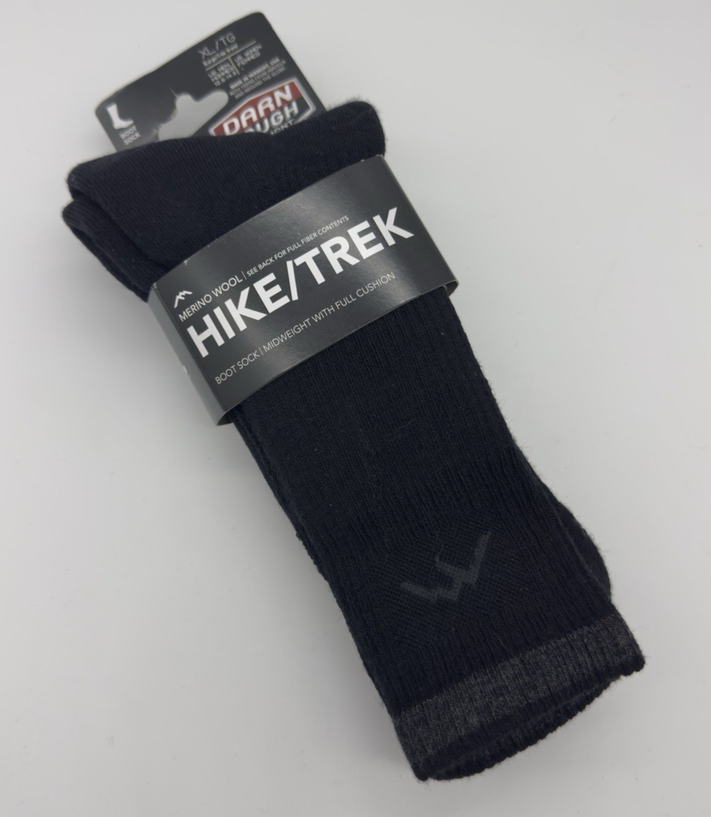 S Hiker Boot Full Cushion Midweight Hiking Socks Onyx Black 