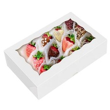 Pcs 8x5x2Inch Bakery Boxes with Window Suitable for Cookies Box, Chocolate 15